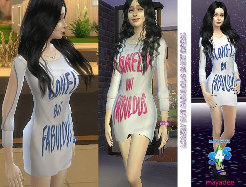 Lonely but Fabulous Shirt Dress