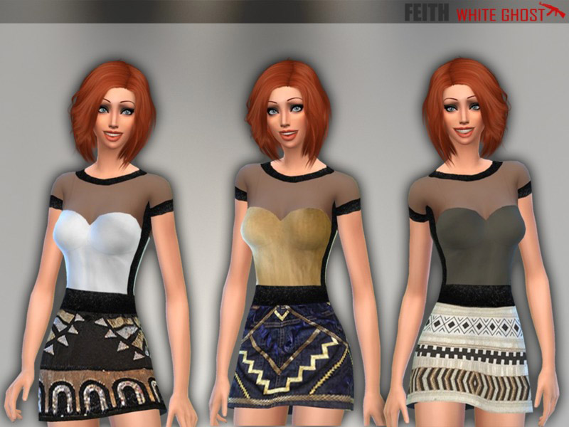 [Dress] - Faith - The Sims 4 Catalog