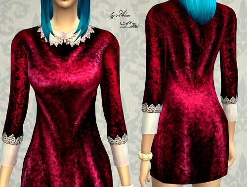 Vintage Velour Dress