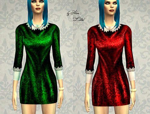 Vintage Velour Dress