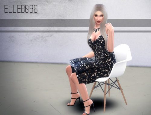 Lace Cocktail Dress (base game)