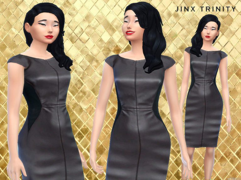 Make a statement leatherdress - The Sims 4 Catalog