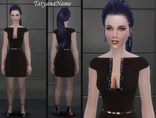 TatyanaName - Short black formal dress