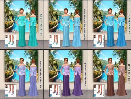 Magnolian Farewells Merino Regalia Dress Recolors