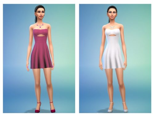 Shanelle Sims Strapless Mini Dress Recolors