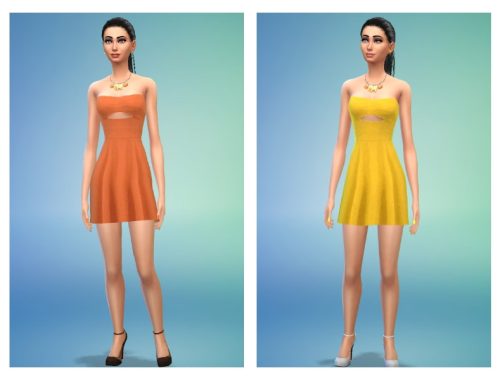 Shanelle Sims Strapless Mini Dress Recolors
