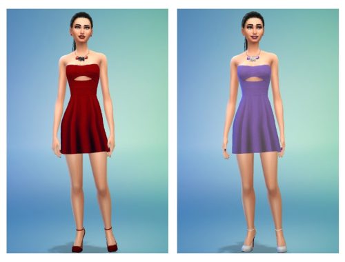 Shanelle Sims Strapless Mini Dress Recolors
