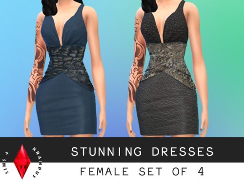Set of 4 Stunning Dresses