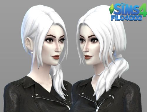 White Hair Recolor 11: Luxury Party Style