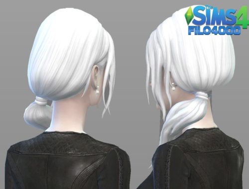 White Hair Recolor 11: Luxury Party Style
