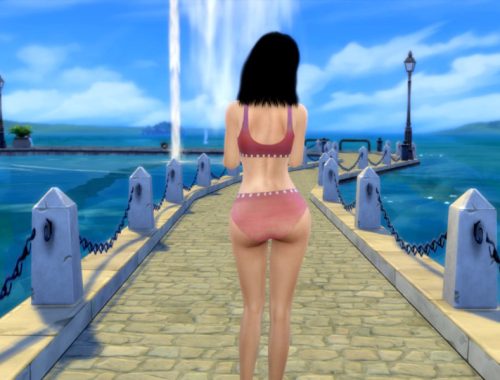 Spring Pastel Swimsuit