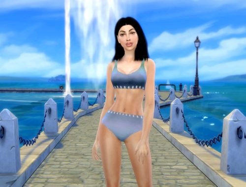 Spring Pastel Swimsuit