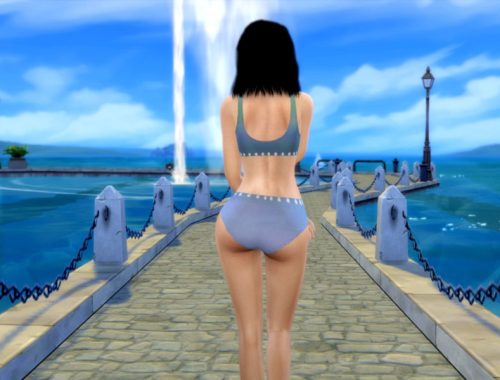 Spring Pastel Swimsuit