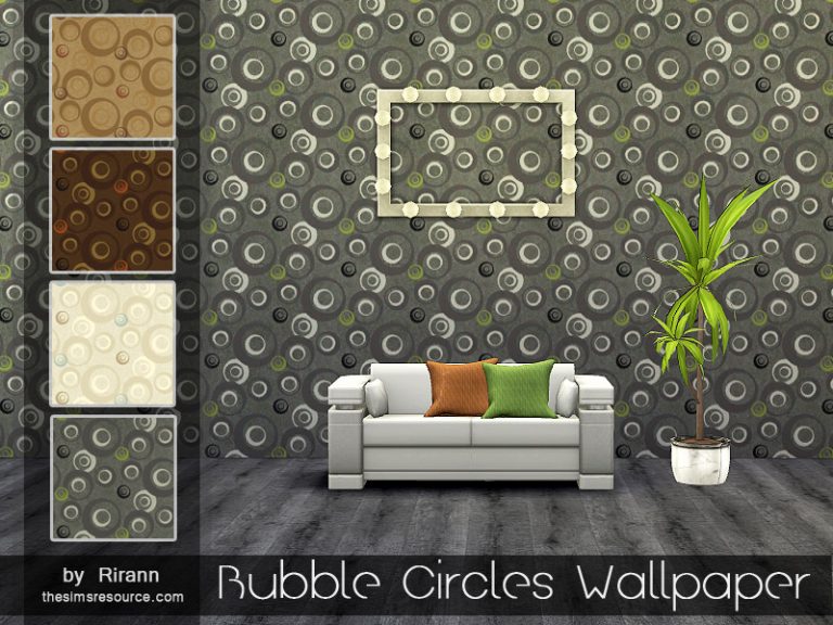 Bubble Circles Wallpaper - The Sims 4 Catalog