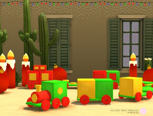 Holiday Yard Train Set