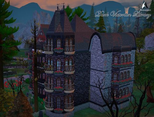 Dark Victorian Library (No CC)