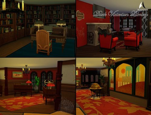 Dark Victorian Library (No CC)