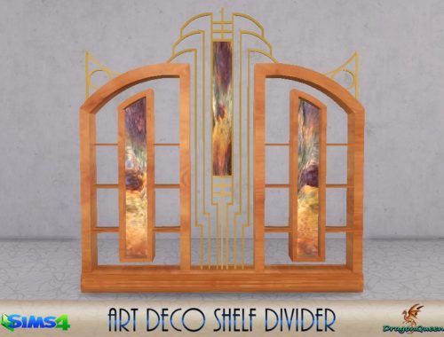 Art Deco Shelf Divider