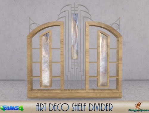 Art Deco Shelf Divider