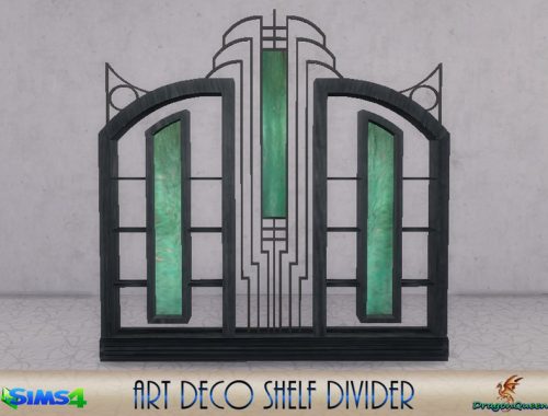 Art Deco Shelf Divider