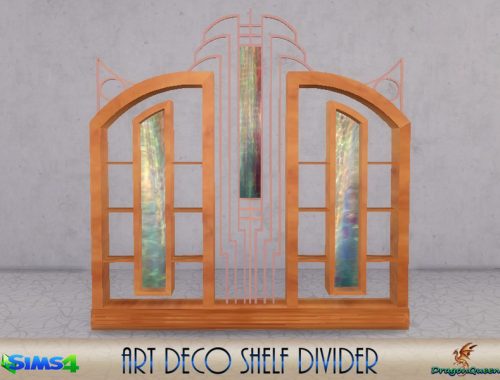 Art Deco Shelf Divider