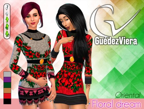GVs Floral dream - Mini dress (3 sets)