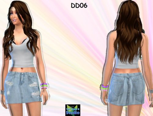 DD06_Diva denim skirt sets