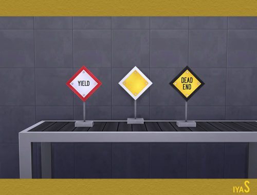 Traffic Signs Decor Set
