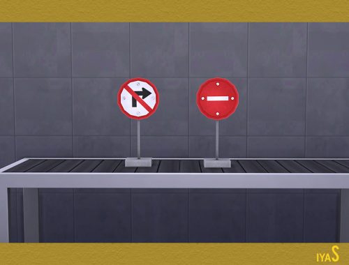 Traffic Signs Decor Set