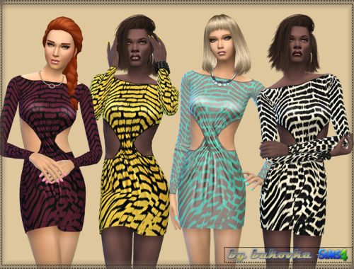 Dress Crossed Drapery