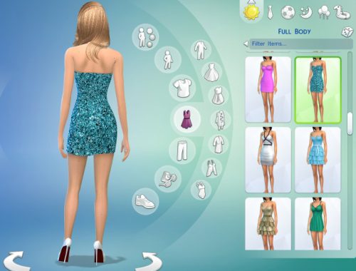 Blue Sparkle Dress