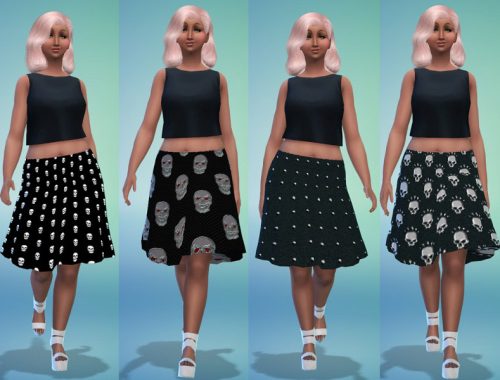 Dark Patterned Skirts