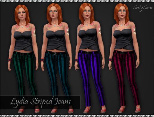 Lydia Striped Jeans