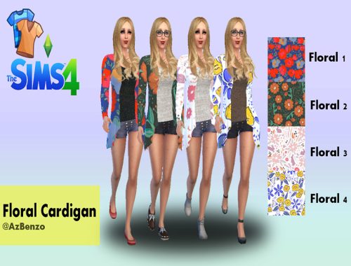 Floral Cardigan Design