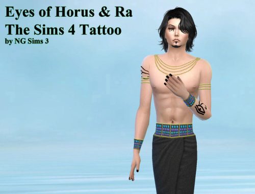 Eyes of Horus and Ra TS4 Tattoo