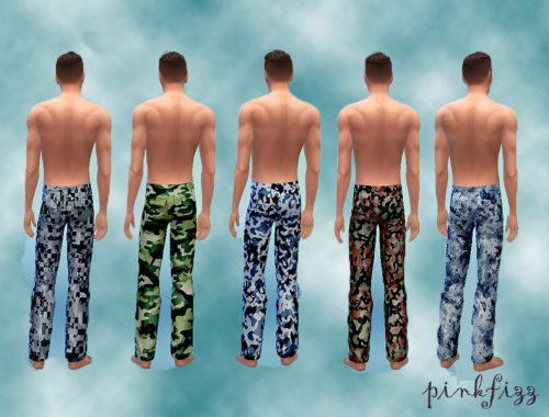 Mens Camo Trousers