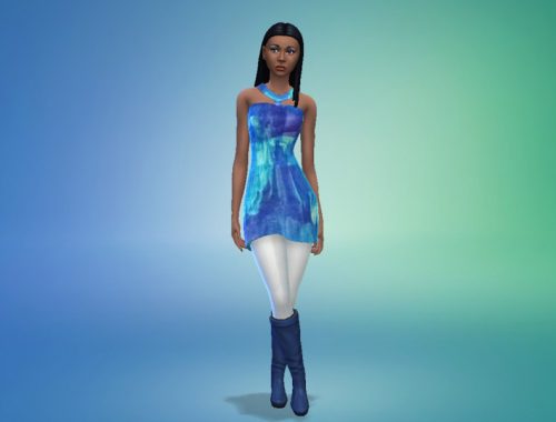 Mini Halter Dress - Fun Pattern Style