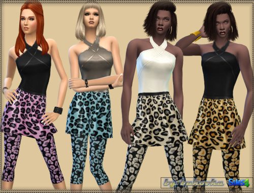 Set:Color Leopard & Grid