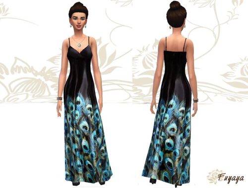 Peacock dress