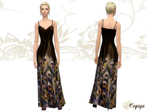 Peacock dress