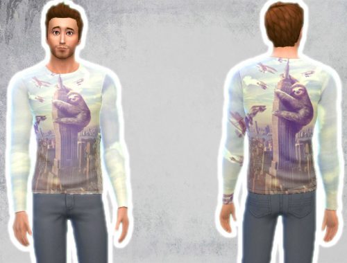 RomboMomos King Sloth Male Sweater