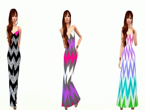 Chevron Maxi Dresses