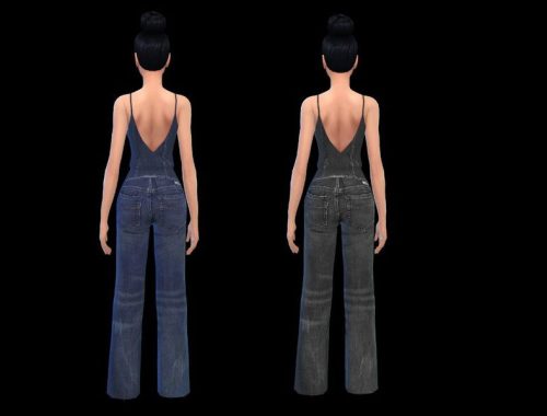 70,s denim jumpsuit