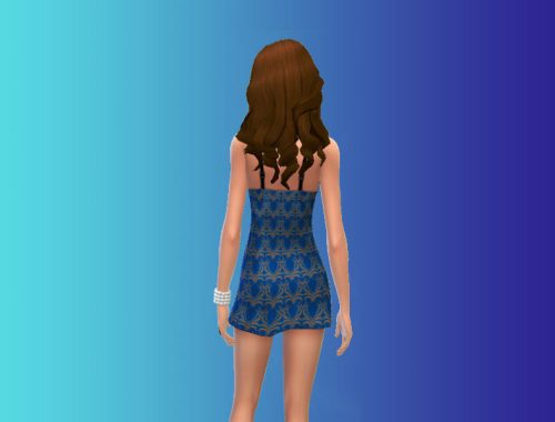 Blue Floral Body Chemise