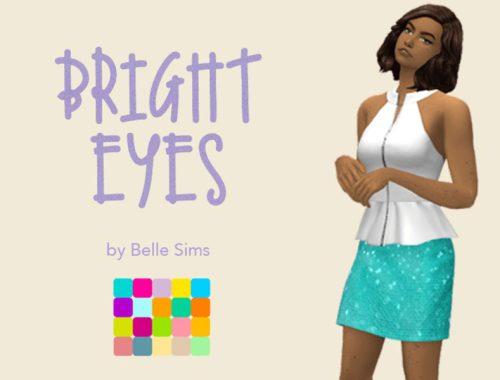 Bright Eyes, a maxis match skirt recolor