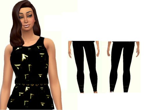 Black and Gold Outfit