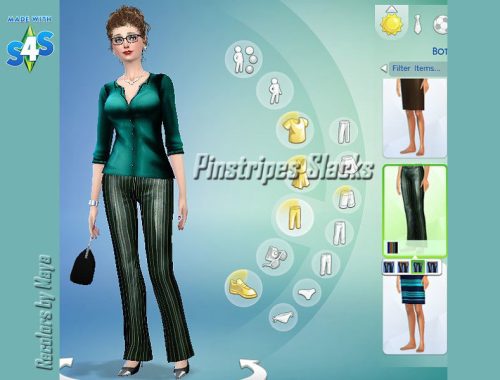 Pinstripes Slacks for Ladies