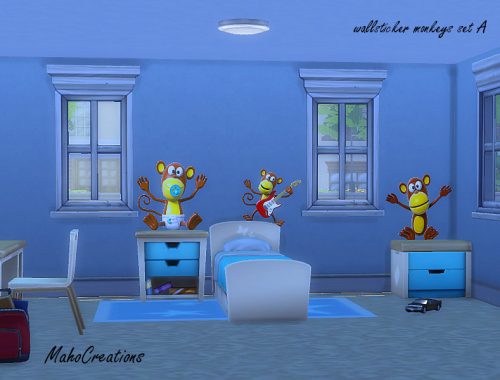 Wallsticker Monkeys Set A