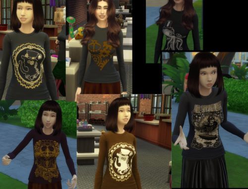 Ladies Steampunk Motif Tees