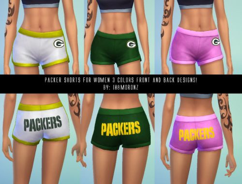 Packers shorts for all ages